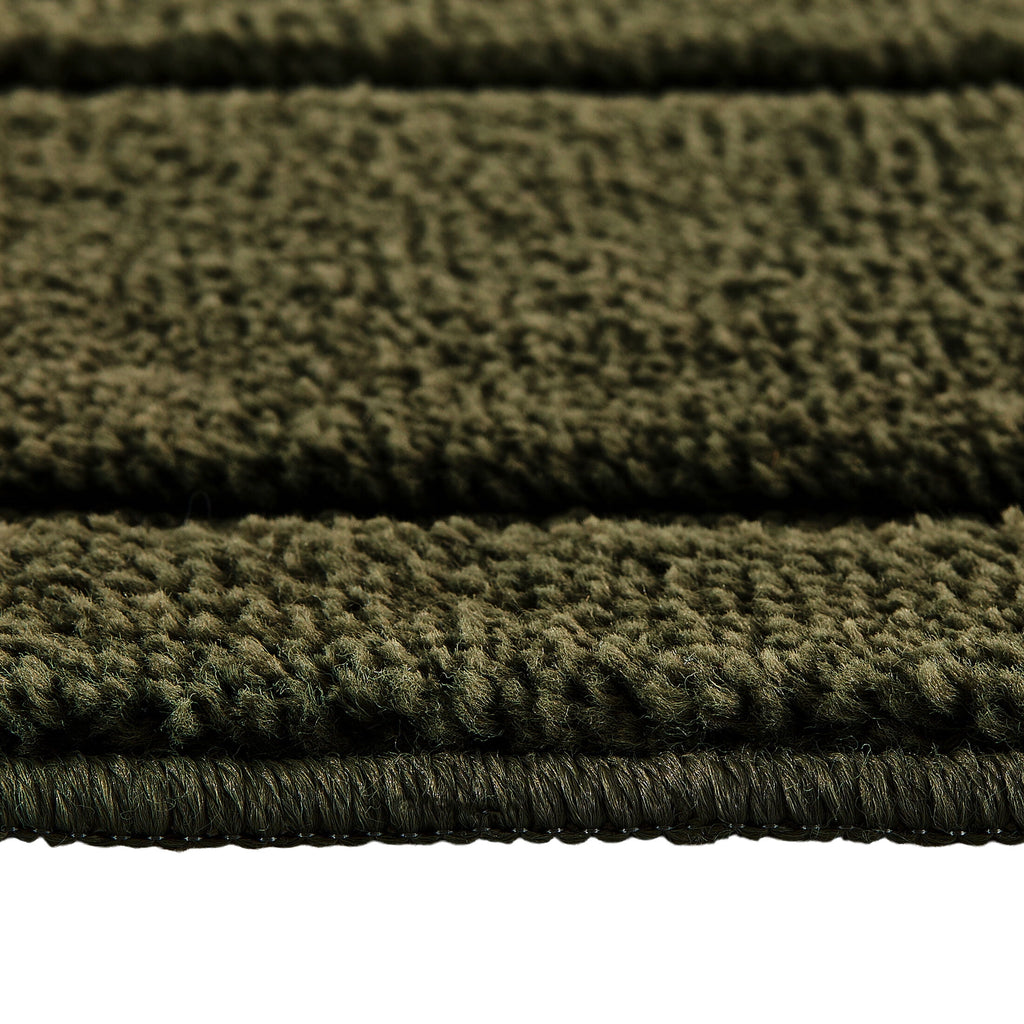 Velmora™ Solid High Low Tufted Grid Dark Green Indoor Area Rug, 8' x 10'