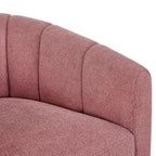 Velmora™ Lillian Accent Swivel Chair, Rose Boucle