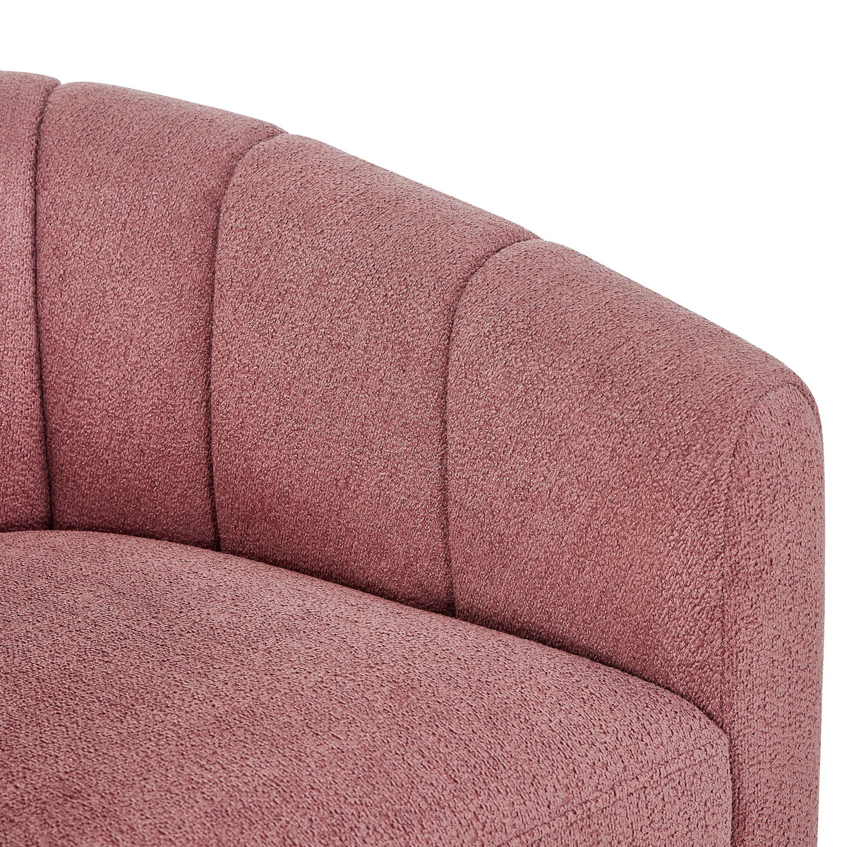 Velmora™ Lillian Accent Swivel Chair, Rose Boucle