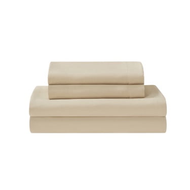 Velmora™ Bed in a Bag Bedding Set, 7 Piece, King, Beige Stripe