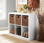 Velmora™ 6 Cube Storage Organizer, White Texture
