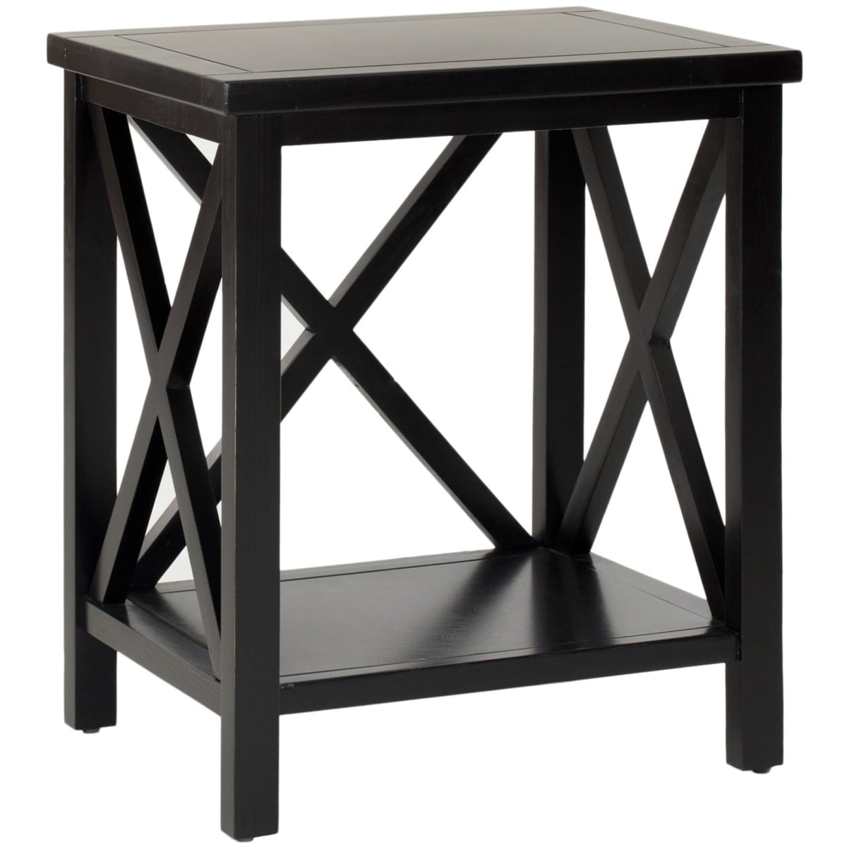 Velmora™ Candence Cross Back End Table Black