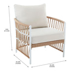 Velmora™ Lilah 2-Pack Outdoor Wicker Lounge Chairs, White