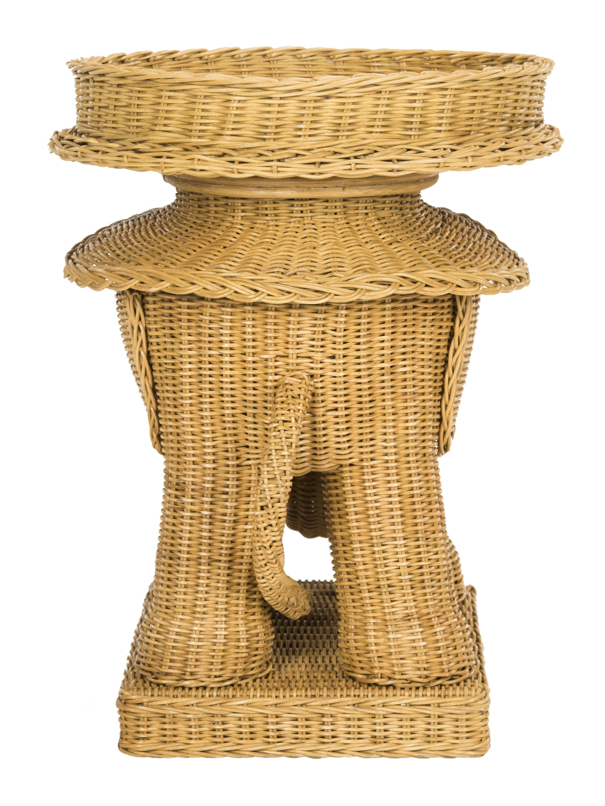 Velmora™ Balford Elephant Storage Accent Table with Tray Top, Natural