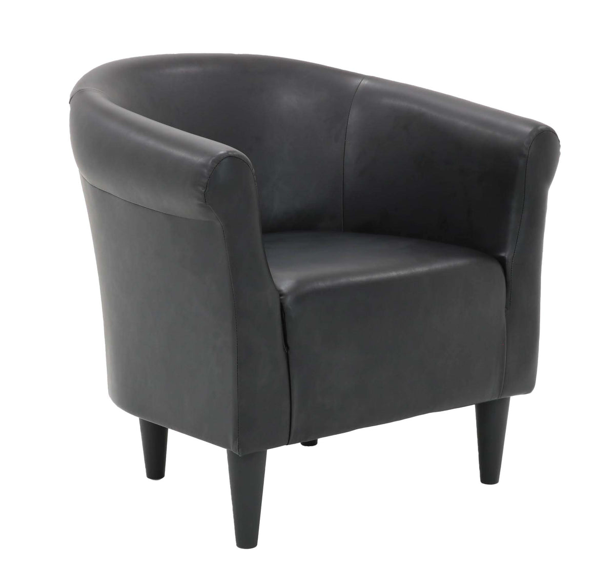 Velmora™ Marlee Barrel Accent Chair, Sedona Black