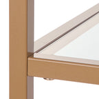 Velmora™ Nola Arch Bookcase, Gold Finish