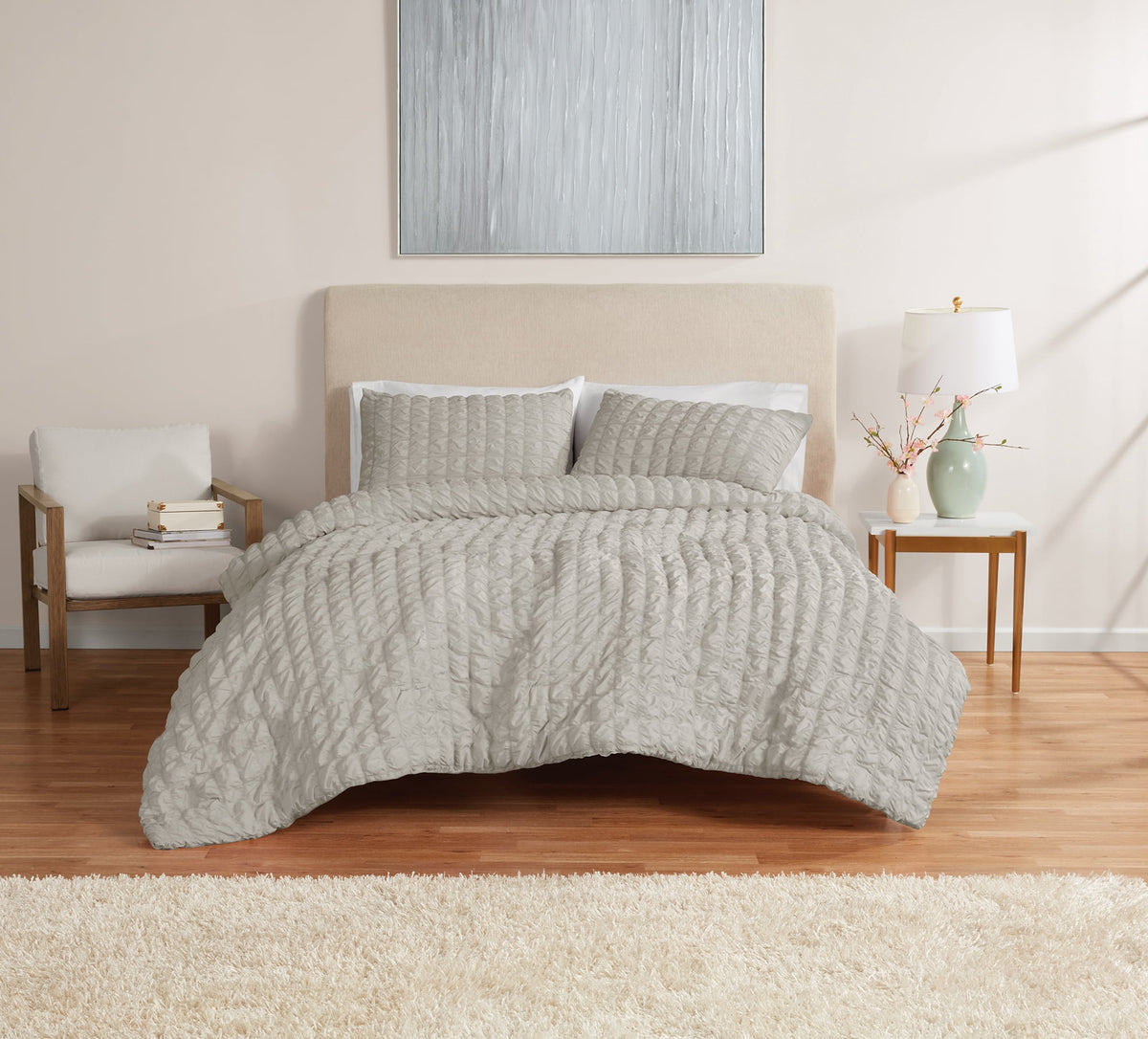 Velmora™ Full/Queen Comforter Set, All-Season, 3-Piece, Pink