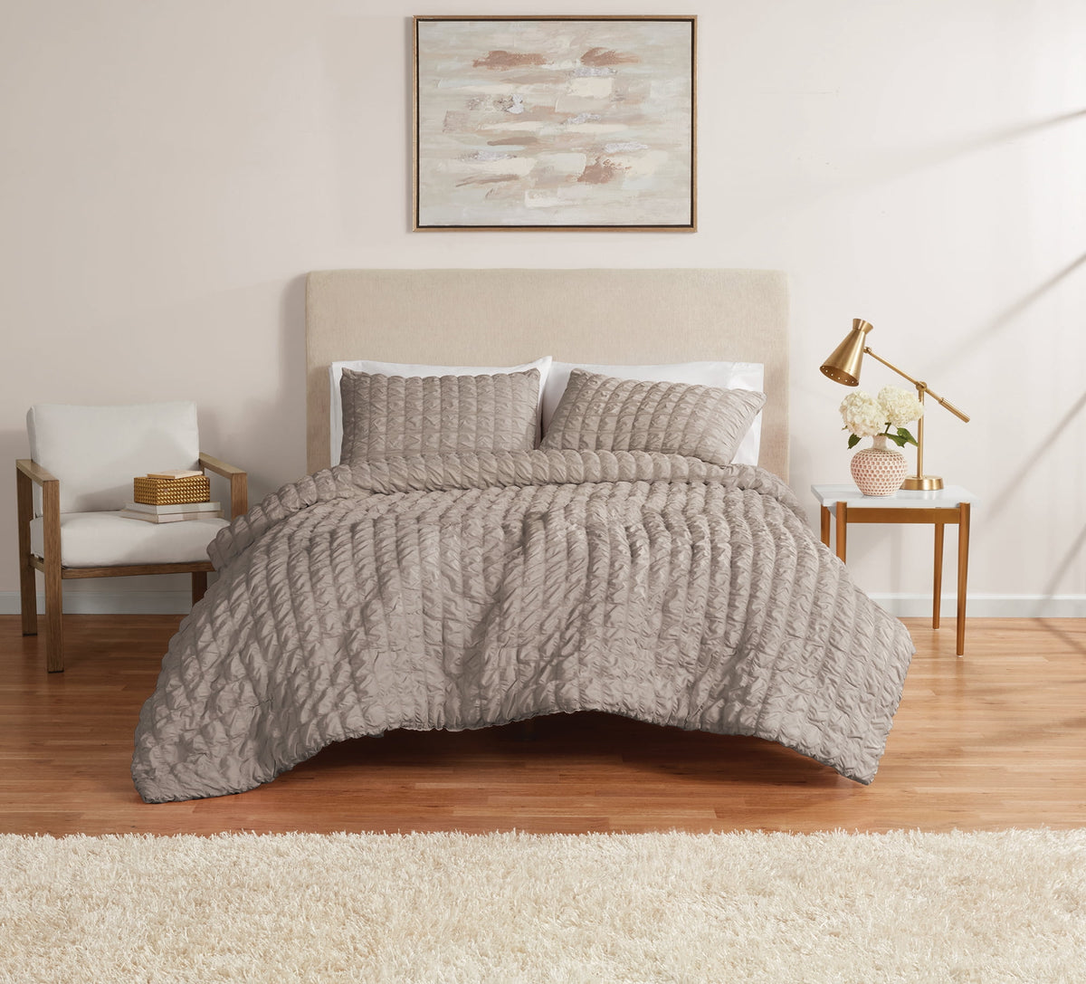 Velmora™ Full/Queen Comforter Set, All-Season, 3-Piece, Pink