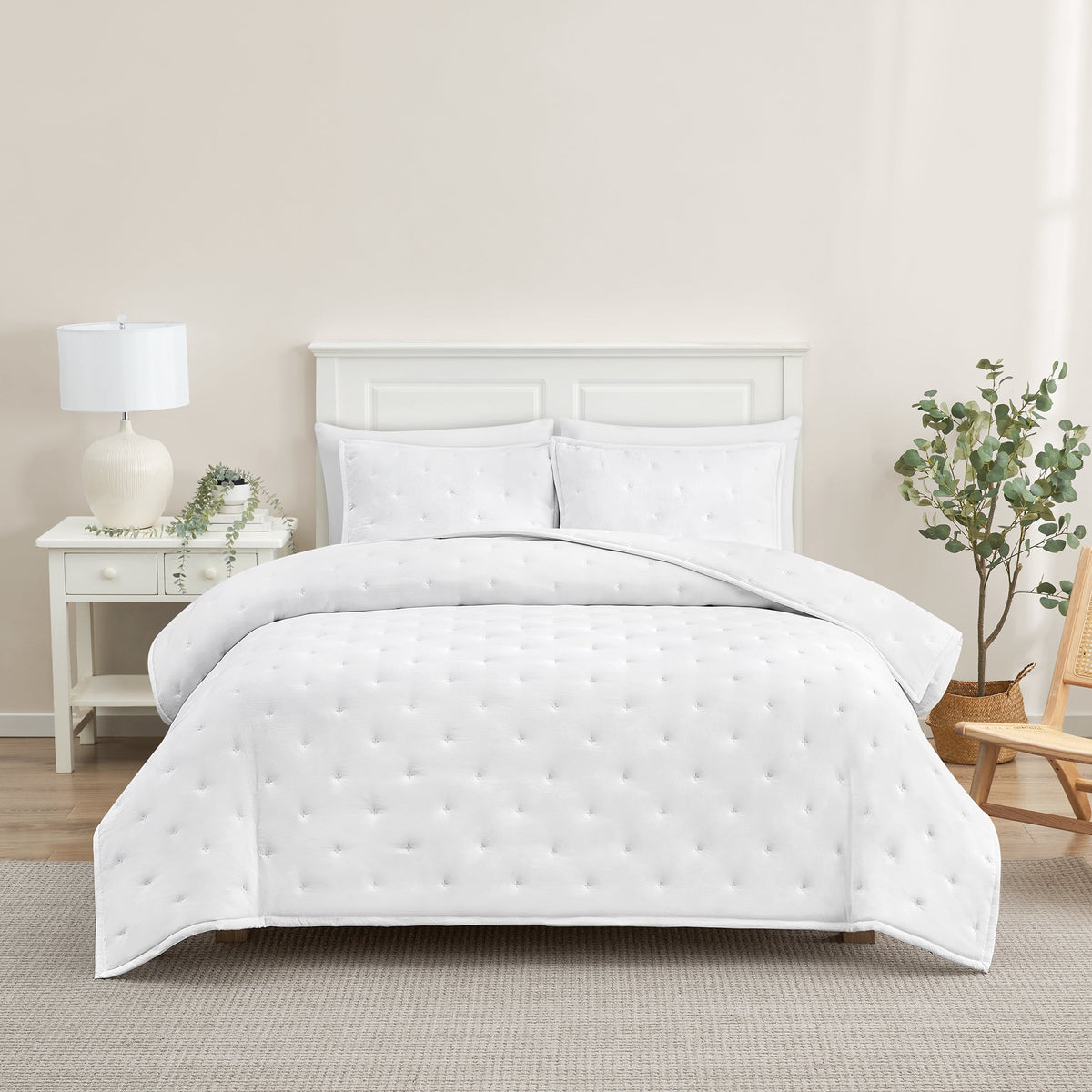 Velmora™ Full/Queen Comforter Set, All-Season, 3-Piece, Pink