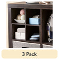 Velmora™ (4 pack) Quad Shelf Insert for Cube Organizers, White Texture