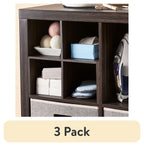 Velmora™ (4 pack) Quad Shelf Insert for Cube Organizers, White Texture