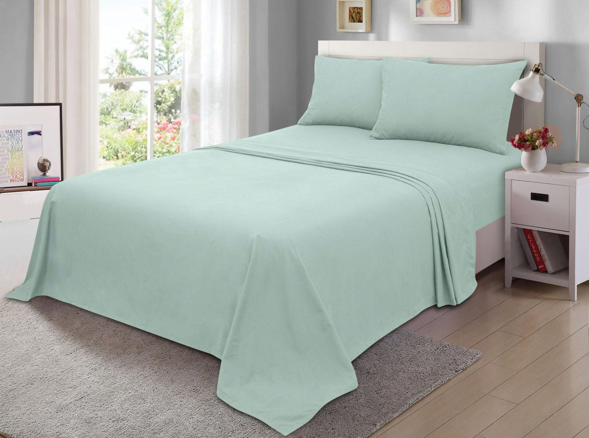 Velmora™ 300 Thread Count Easy Care Sheet Set, Full, Blue Cove