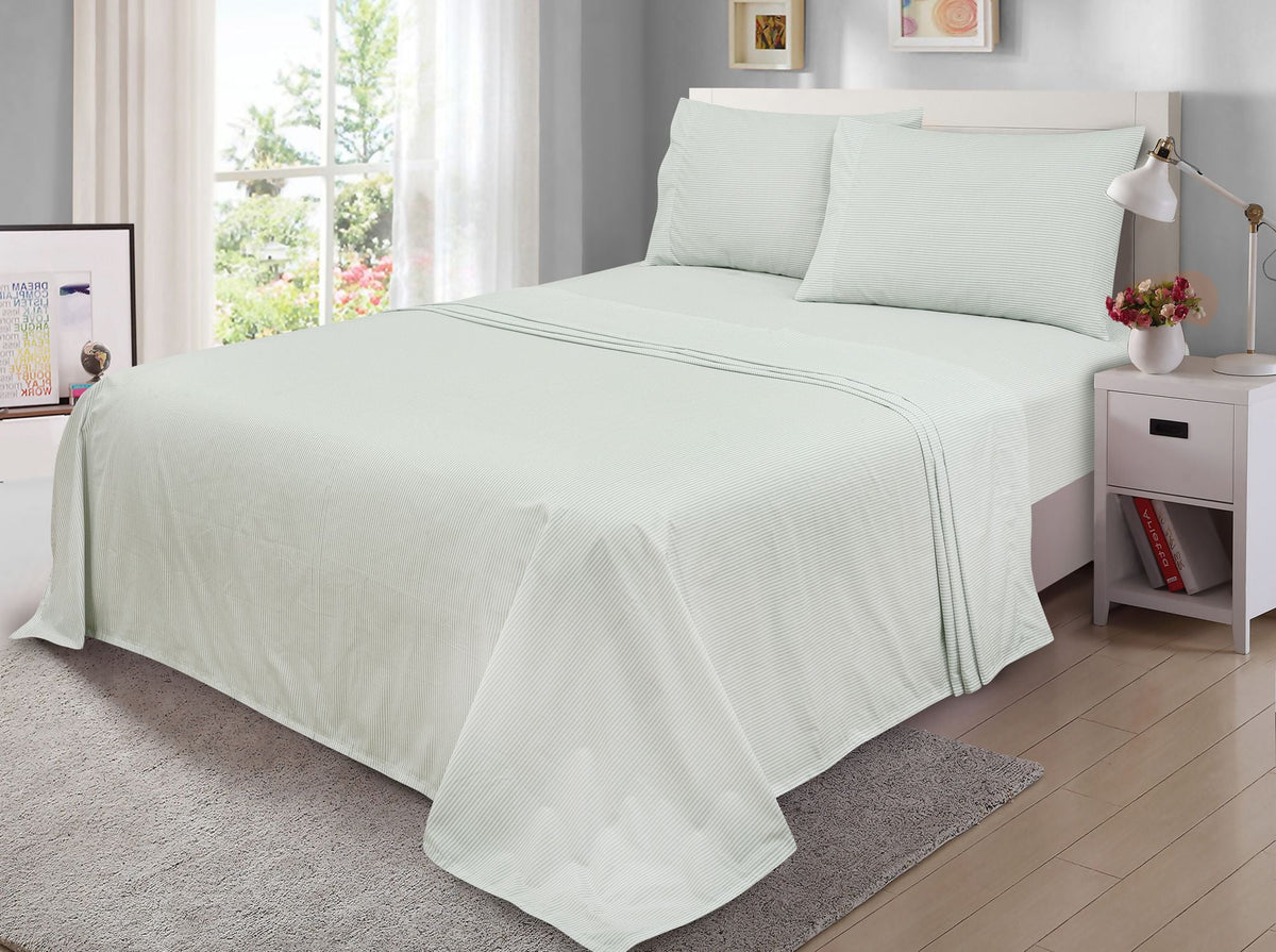 Velmora™ 300 Thread Count Easy Care Sheet Set, Full, Blue Cove