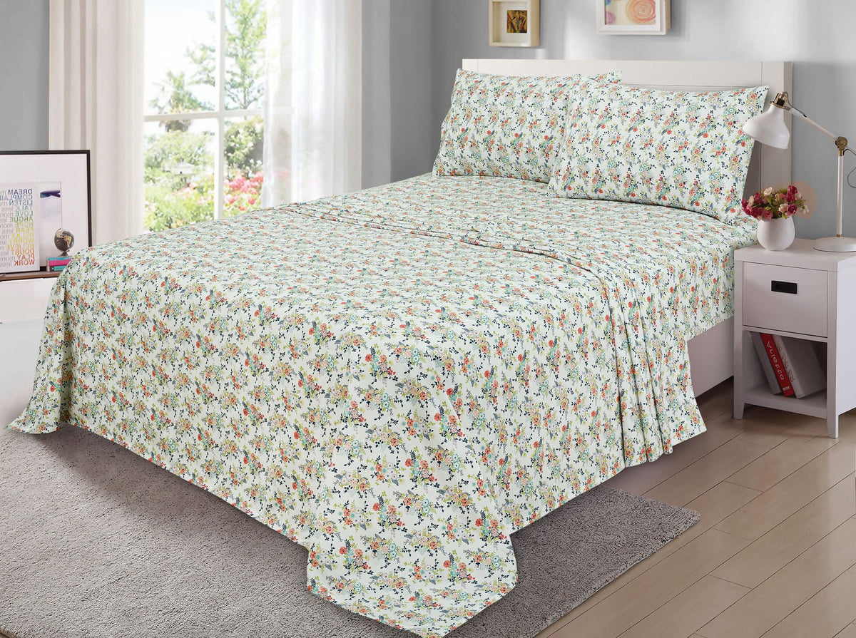 Velmora™ 300 Thread Count Easy Care Sheet Set, Full, Blue Cove