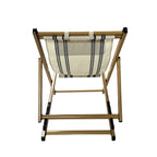 Velmora™ (2 pack) Resort Sling Fabric Chair, Beige & Blue Stripe