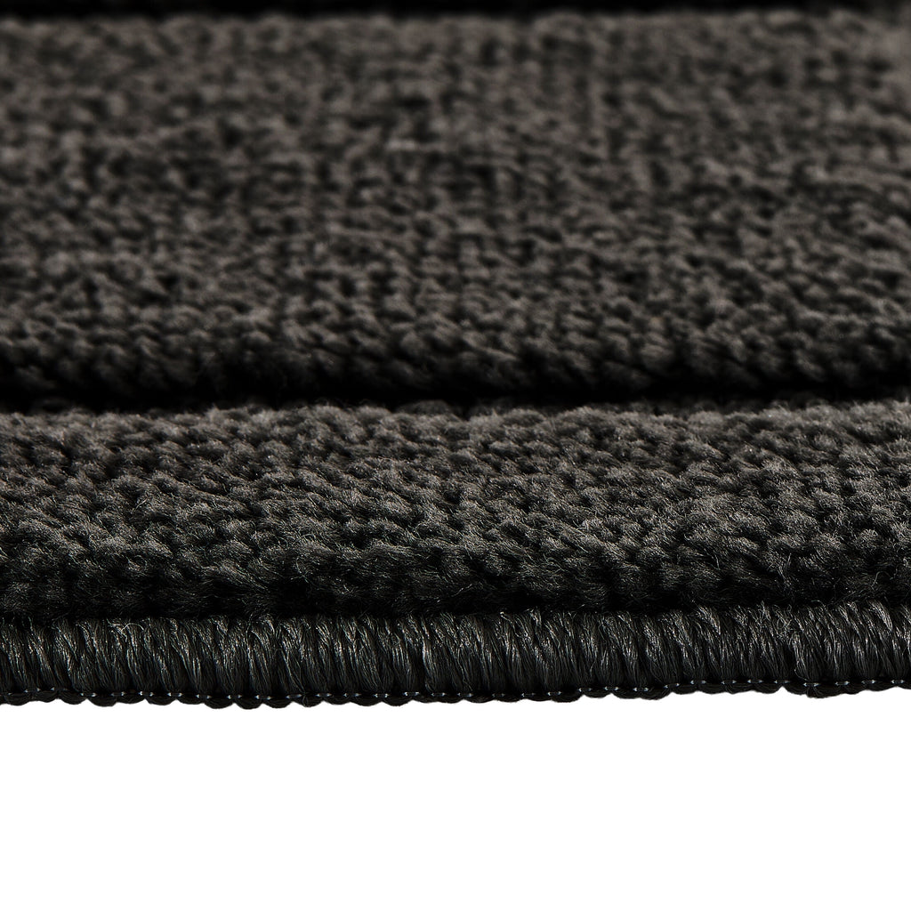 Velmora™ Solid High Low Tufted Grid Dark Gray Indoor Area Rug, 5' x 7'