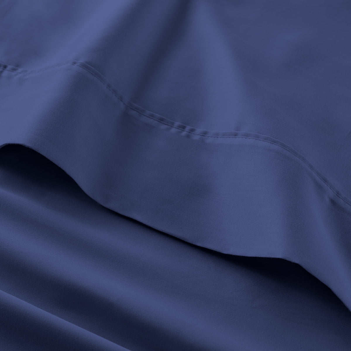 Velmora™ 4-Piece 300 Thread Count Blue Cove Cotton Sateen Bed Sheet Set, Queen