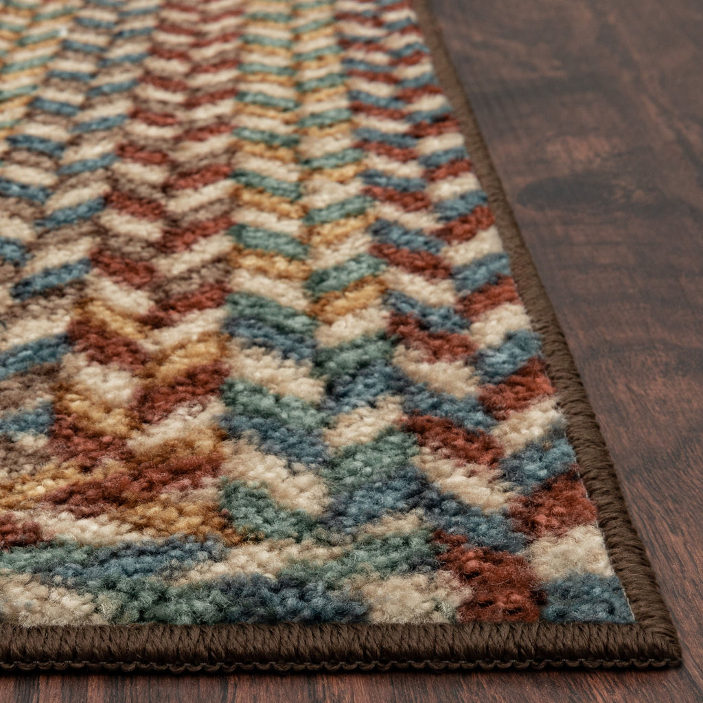 Velmora™ Traditional Multicolor Print Braid Indoor Area Rug, 5 ft x 7 ft