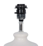 Velmora™ White Ceramic Table Lamp, 15"