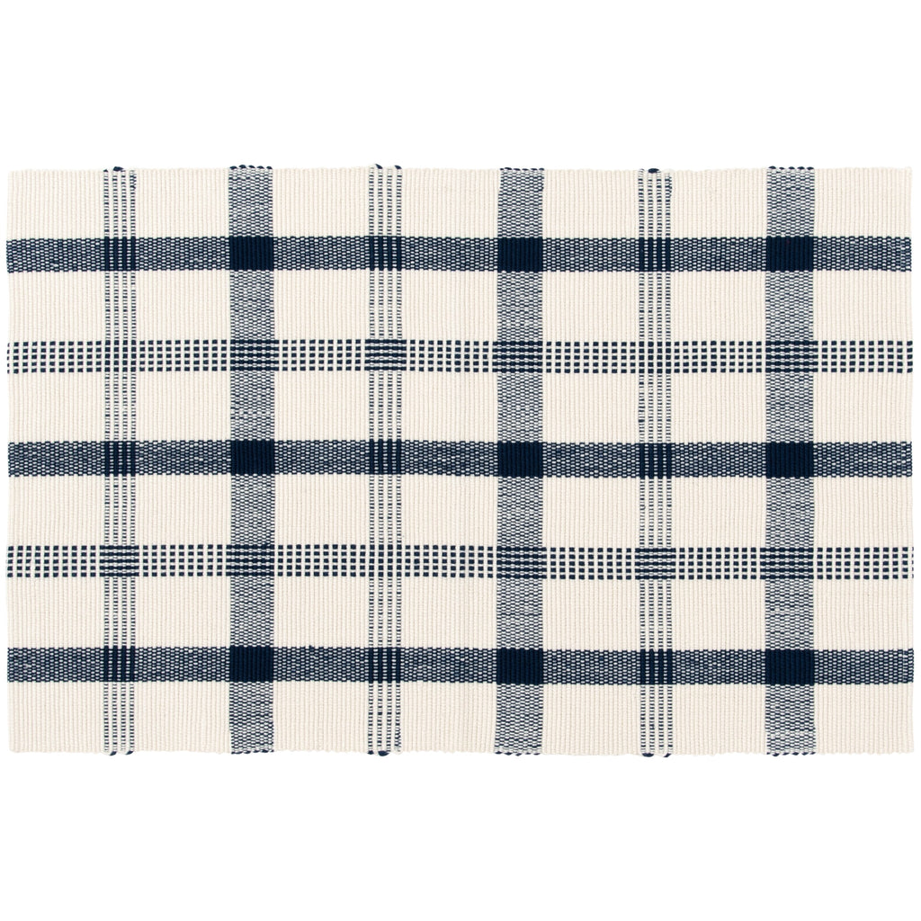 Velmora™ (3 pack) Blue Plaid Outdoor Layering Rug, 24 in x 36 in