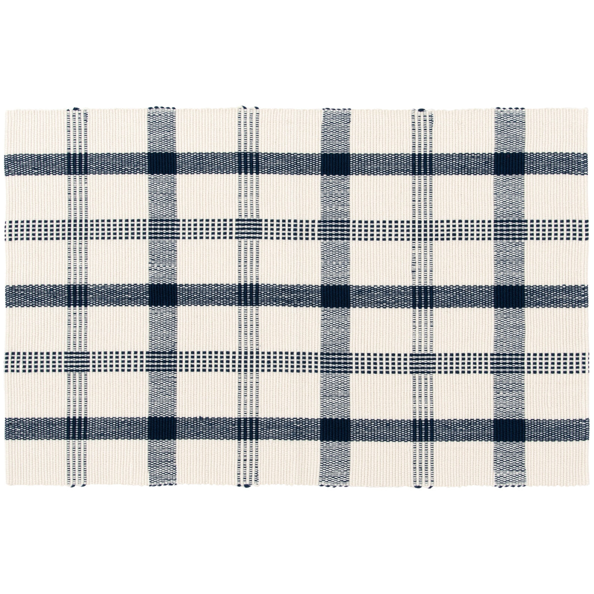 Velmora™ (3 pack) Blue Plaid Outdoor Layering Rug, 24 in x 36 in