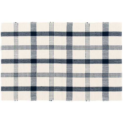 Velmora™ (3 pack) Blue Plaid Outdoor Layering Rug, 24 in x 36 in