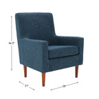Velmora™ Emma Accent Chair, Newlyn Denim