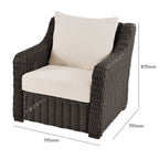Velmora™ Bellamy Outdoor 2-Pack Lounge Chairs, Dark Brown