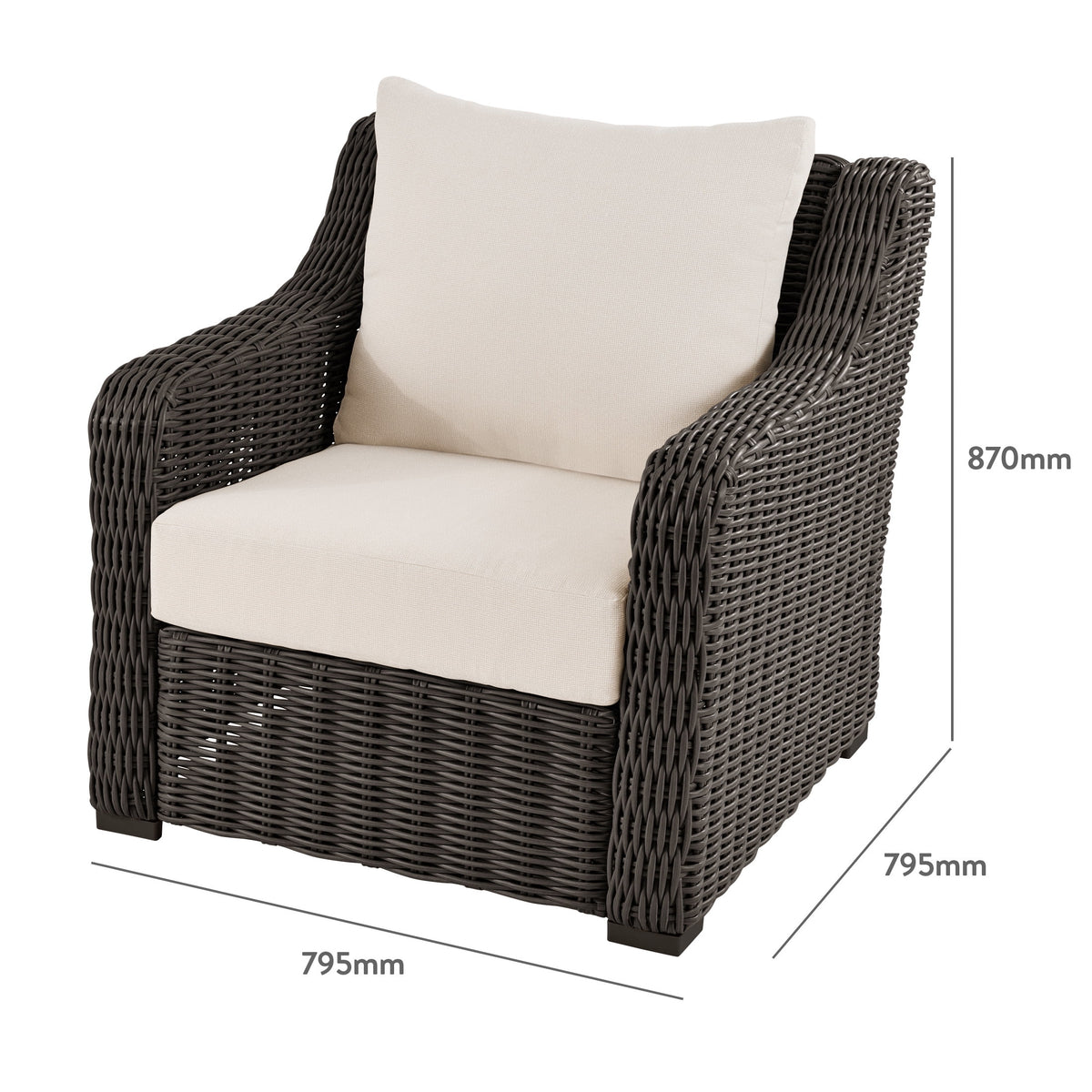 Velmora™ Bellamy Outdoor 2-Pack Lounge Chairs, Dark Brown