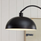 Velmora™ Black Finish Arch Dome Floor Lamp