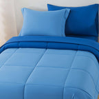 Velmora™ 5-Piece Reversible Bed in a Bag with Laundry Tote, Blue, Twin-XL