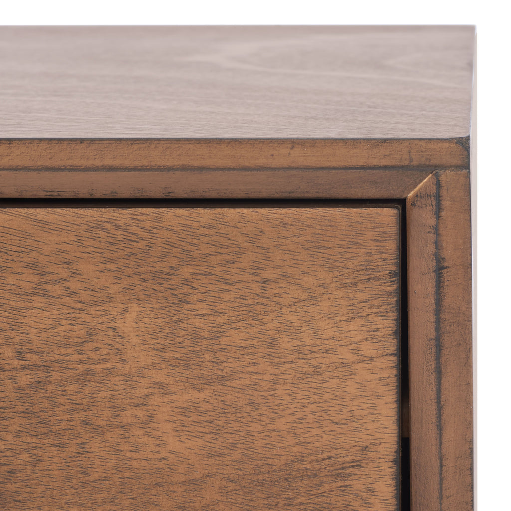 Velmora™ Mozart Mid-Century 2 Drawer Coffee Table, Brown