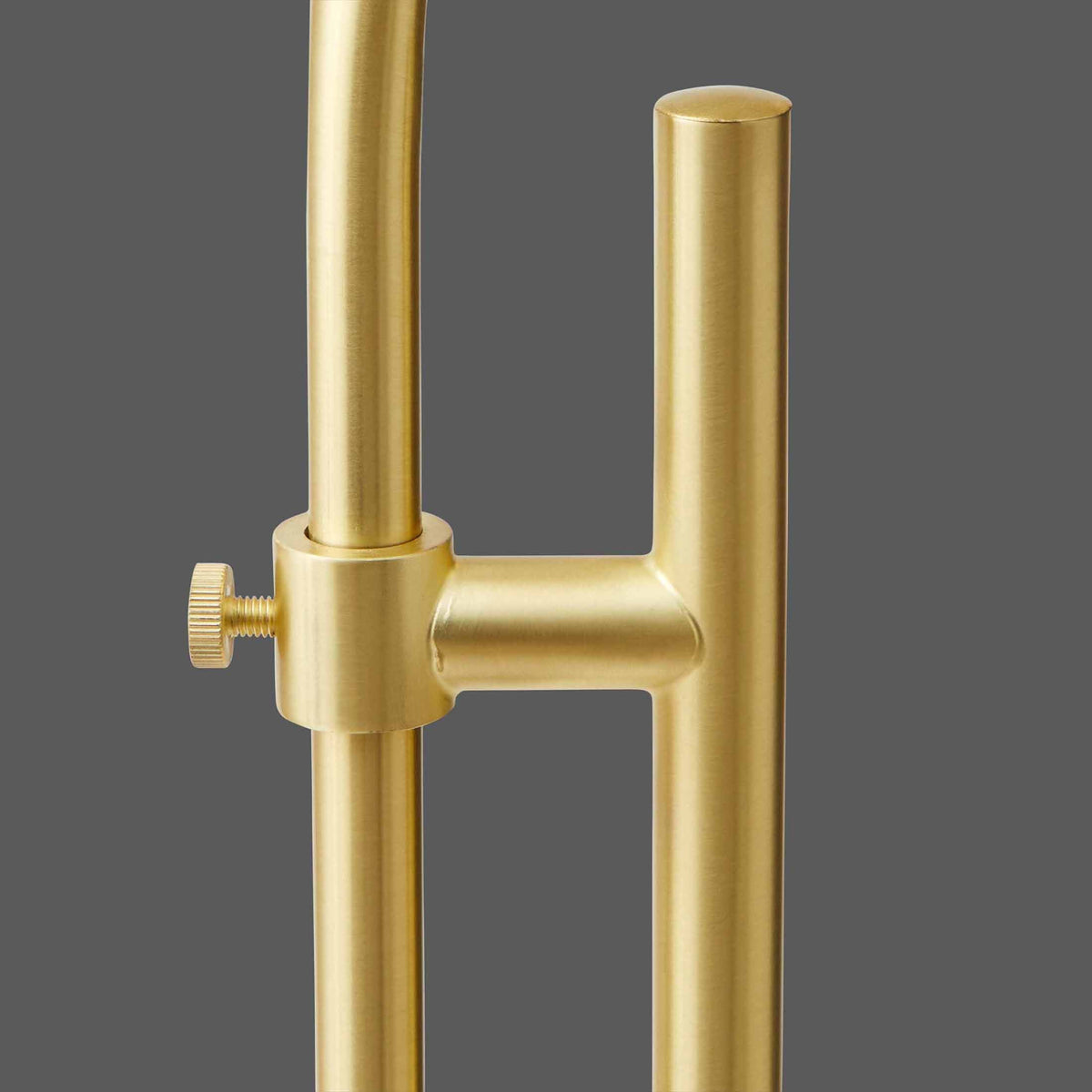 Velmora™ 1-Light Modern Adjustable Brass Floor Lamp Gold