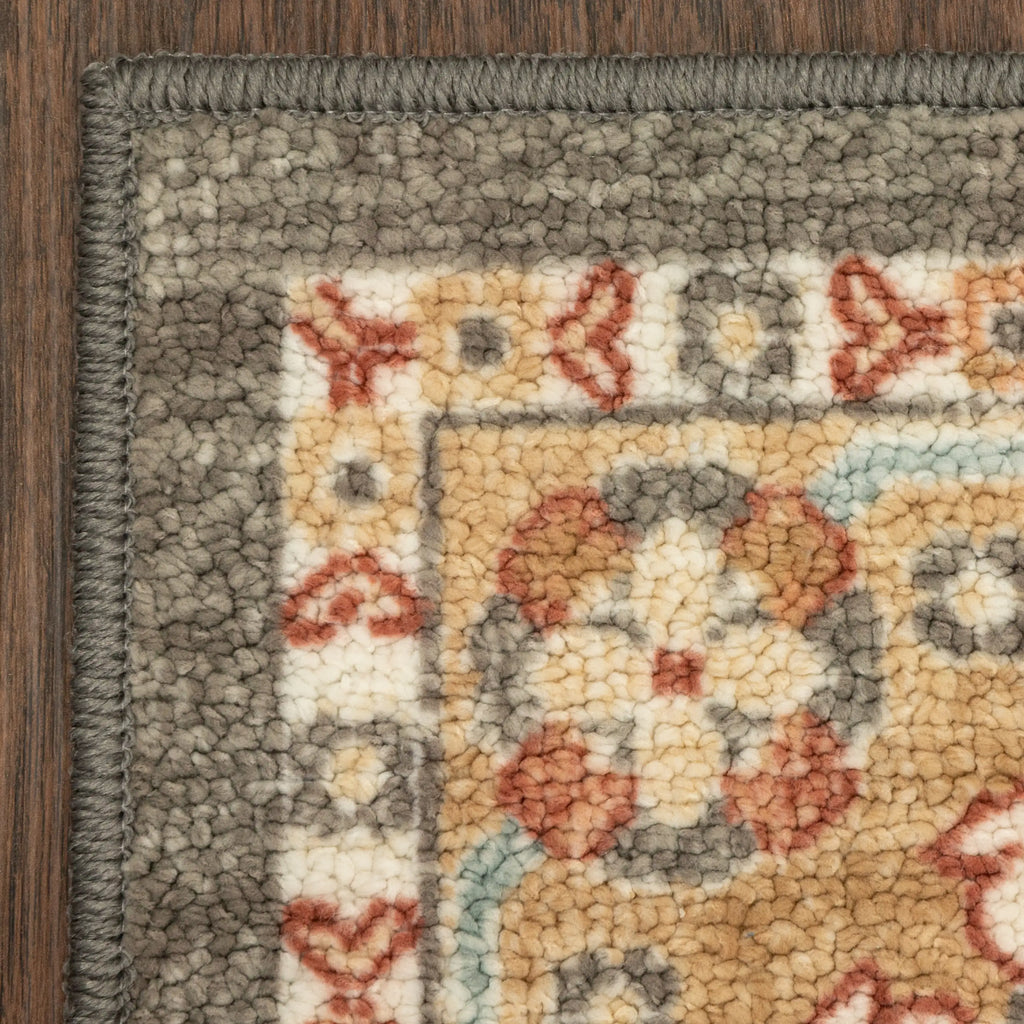 Velmora™ Persian Border Medallion Indoor Area Rug, Rust Brown, 5 ft x 7 ft