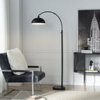 Velmora™ Black Finish Arch Dome Floor Lamp