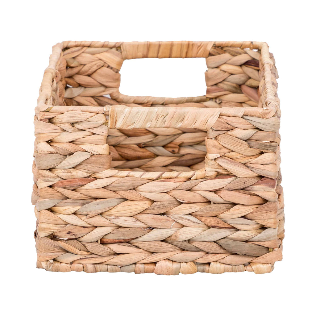 Velmora™ (2 pack) 3-Piece Natural Woven Water Hyacinth Decorative Storage Basket Set, Large Basket 16.14 in x 6.69 in x 5.9 in