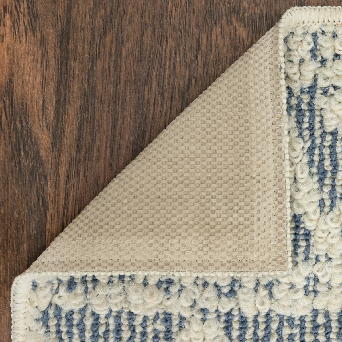 Velmora™ Traditional Blue Diamond High Low Loop Indoor Area Rug, 4' x 5'4"
