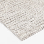 Velmora™ 5' x 7' Gray Geometric Block Hi Low Area Rug