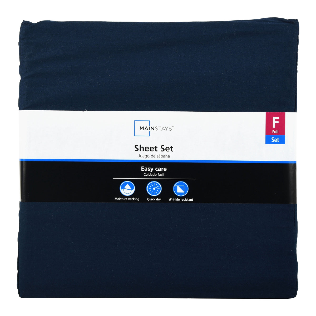 Velmora™ 300 Thread Count Easy Care Sheet Set, Full, Blue Cove