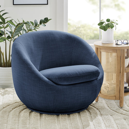 Velmora™ (2 pack) Mira Swivel Accent Chair, Indigo