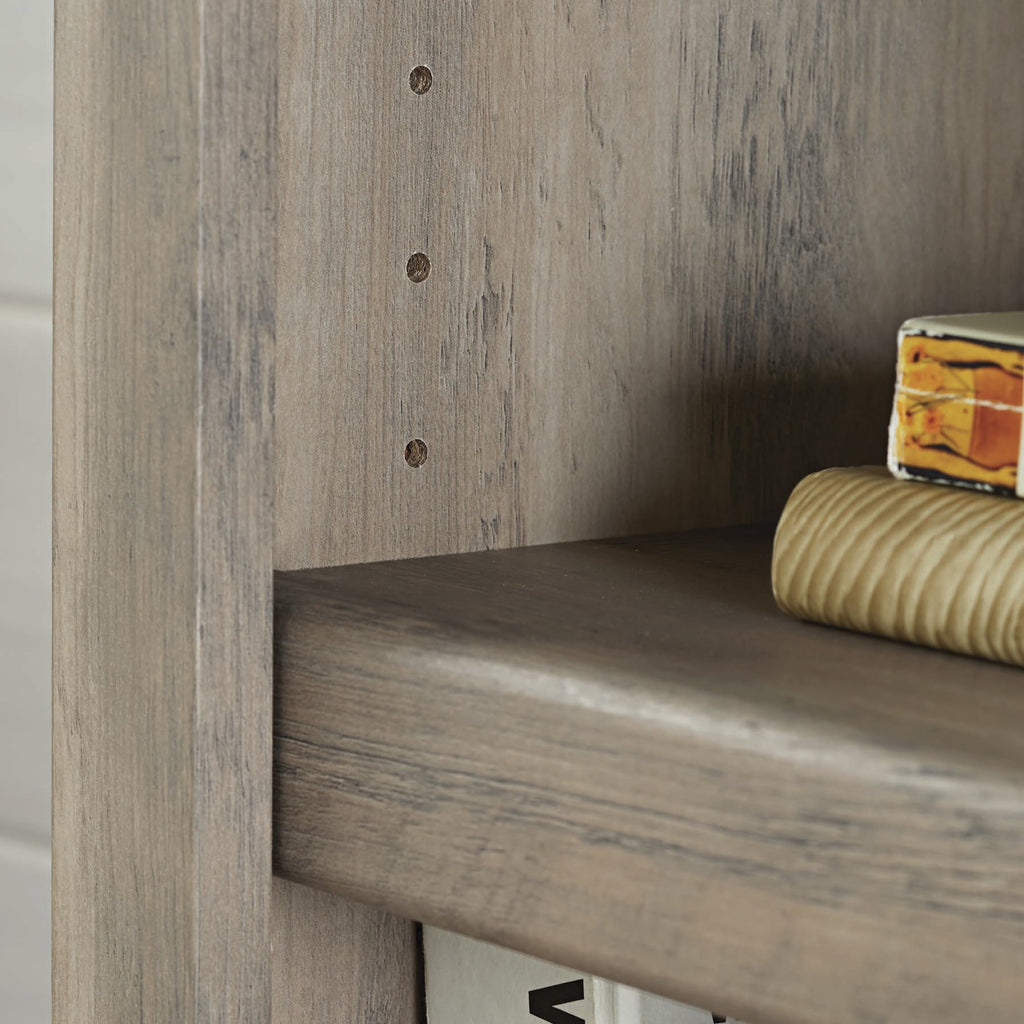Velmora™ Glendale 5 Shelf Bookcase, Rustic Gray Finish