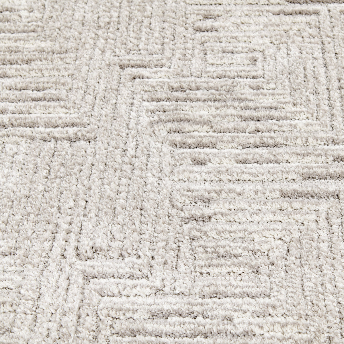 Velmora™ 5' x 7' Gray Geometric Block Hi Low Area Rug