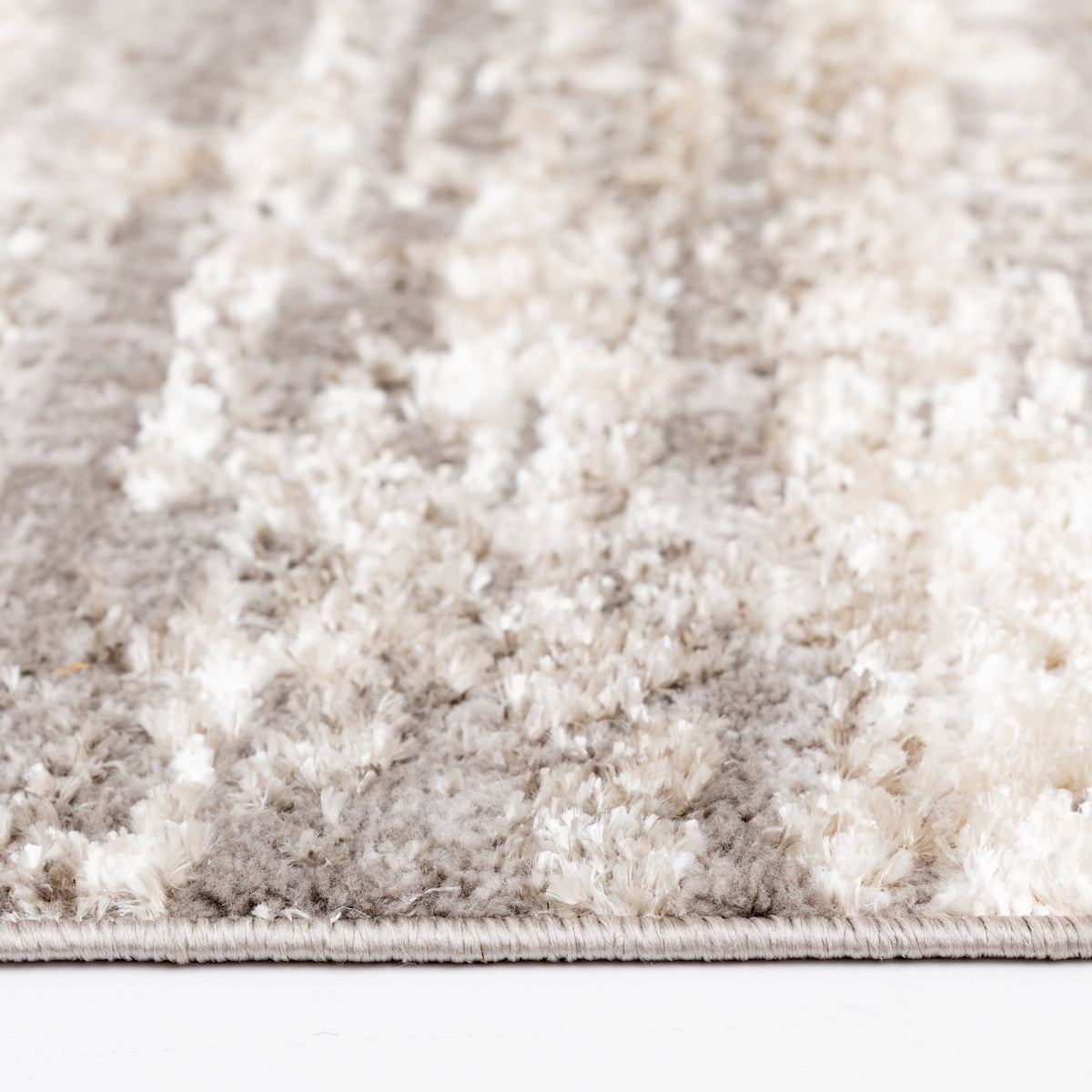 Velmora™ 5 ft x 7 ft Neutral Shiny Abstract Indoor Area Rug
