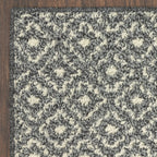 Velmora™ (2 pack) Geometric Diamond Black Tonal Olefin Indoor Accent Rug, 2'6"x3'10", Skid-Resistant