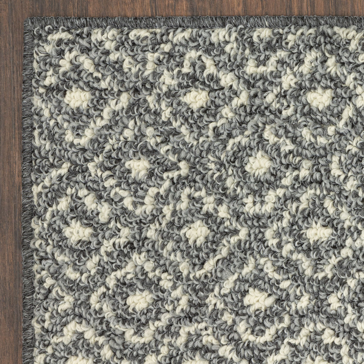 Velmora™ (2 pack) Geometric Diamond Black Tonal Olefin Indoor Accent Rug, 2'6"x3'10", Skid-Resistant