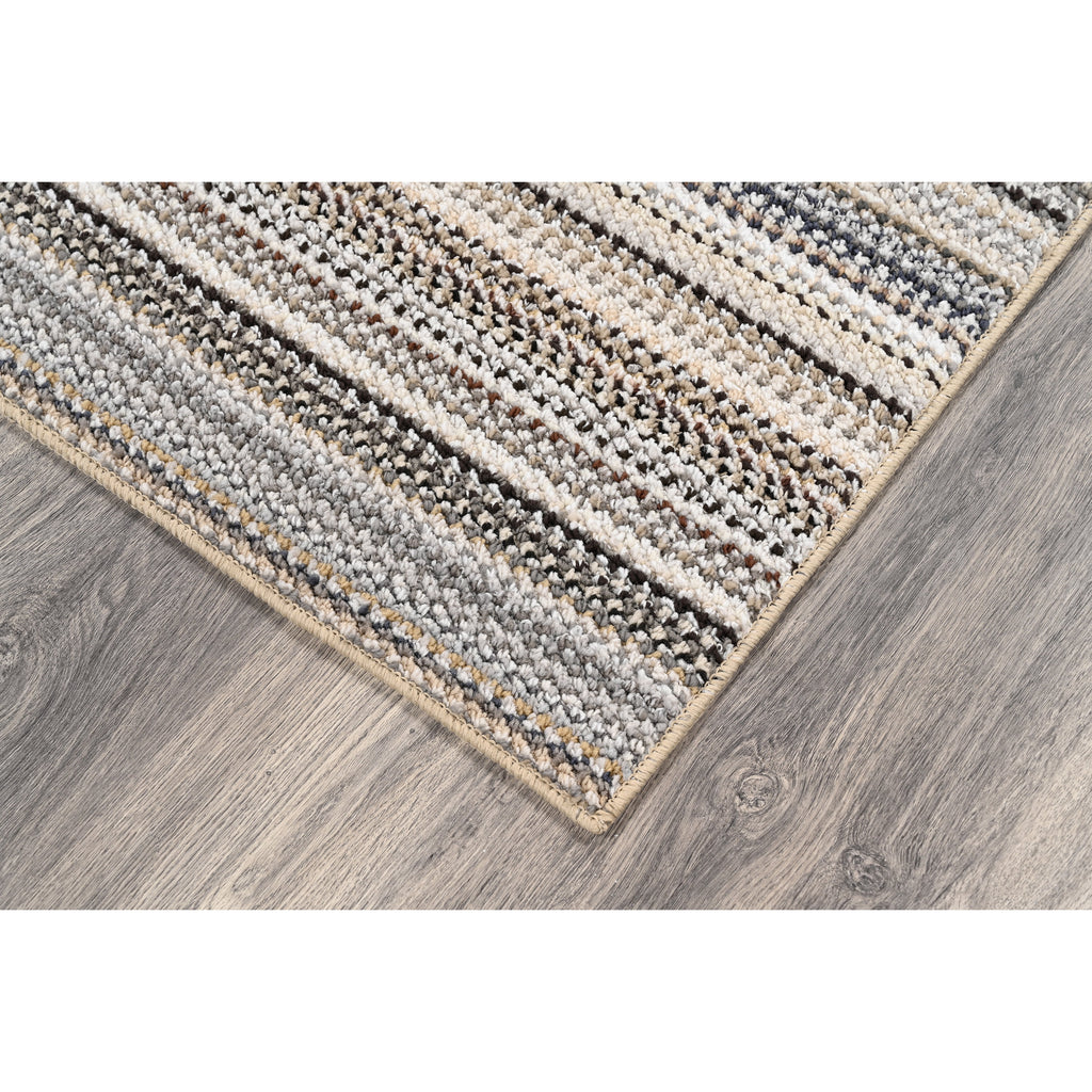 Velmora™ (4 pack) Carnival Stripe Polypropylene Indoor Area Rug, Assorted Earth Tones, 3 ft x 5 ft
