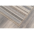 Velmora™ (4 pack) Carnival Stripe Polypropylene Indoor Area Rug, Assorted Earth Tones, 3 ft x 5 ft