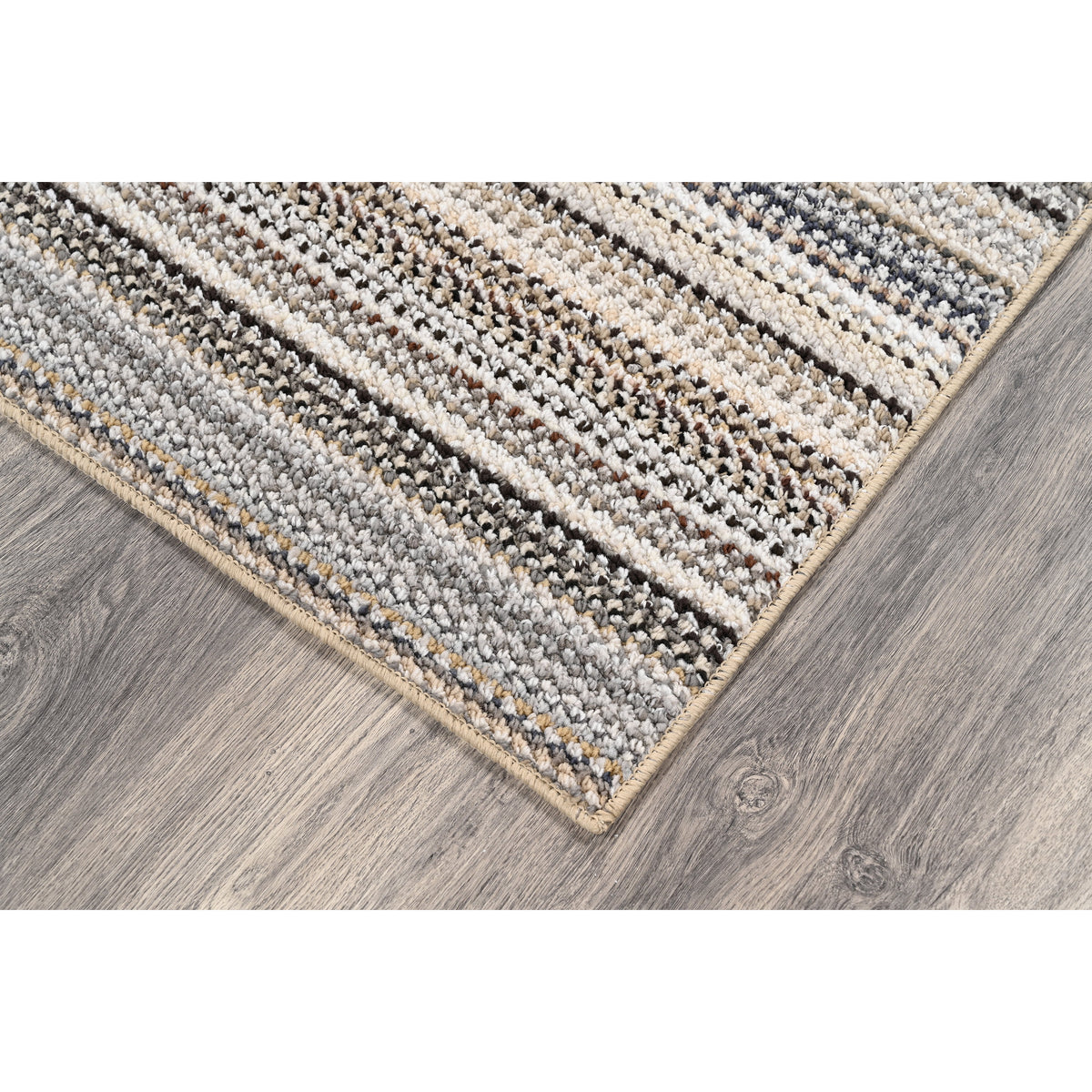 Velmora™ (4 pack) Carnival Stripe Polypropylene Indoor Area Rug, Assorted Earth Tones, 3 ft x 5 ft