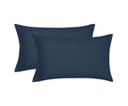 Velmora™ Super Soft Brushed Microfiber Bed Sheet Set, Blue Cove, King, 4 Piece