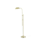 Velmora™ 1-Light Modern Adjustable Brass Floor Lamp Gold